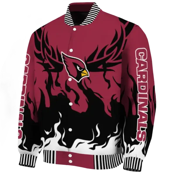 customized arizona cardinals winged blaze red white varsity jacket best selling.webp