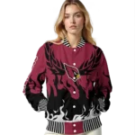 customized arizona cardinals winged blaze red white varsity jacket best selling.webp