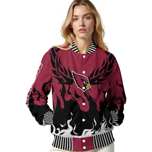 customized arizona cardinals winged blaze red white varsity jacket latest model.webp