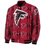 customized atlanta falcons bolt stripe red varsity jacket best selling.webp