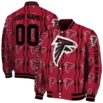 customized atlanta falcons bolt stripe red varsity jacket best selling.webp