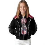 customized atlanta falcons claw blood red black bomber jacket best selling