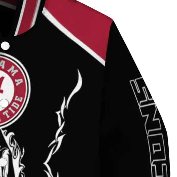 customized atlanta falcons claw blood red black varsity jacket premium grade.webp