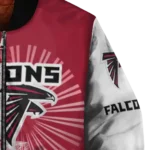 customized atlanta falcons ferris arena red white bomber jacket best selling