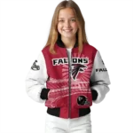 customized atlanta falcons ferris arena red white bomber jacket best selling