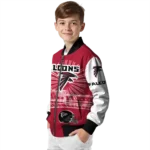 customized atlanta falcons ferris arena red white bomber jacket best selling