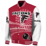 customized atlanta falcons ferris arena red white varsity jacket best selling.webp