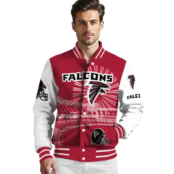 customized atlanta falcons ferris arena red white varsity jacket high quality.webp