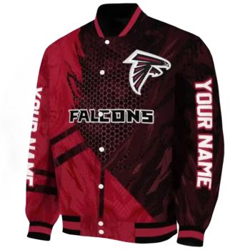 customized atlanta falcons hexagon mesh red black varsity jacket best selling.webp