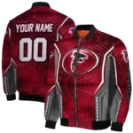 customized atlanta falcons power plate red bomber jacket best selling