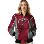 customized atlanta falcons power plate red bomber jacket best selling