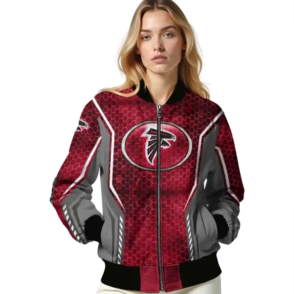 customized atlanta falcons power plate red bomber jacket latest model