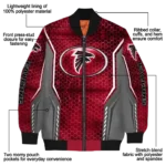 customized atlanta falcons power plate red bomber jacket best selling