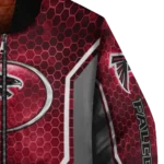 customized atlanta falcons power plate red bomber jacket best selling