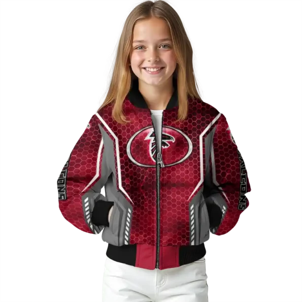 customized atlanta falcons power plate red bomber jacket top rated