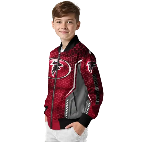 customized atlanta falcons power plate red bomber jacket trendy