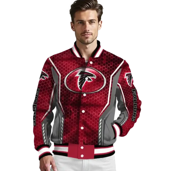 customized atlanta falcons power plate red varsity jacket high quality.webp