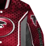 customized atlanta falcons power plate red varsity jacket best selling.webp