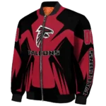 customized atlanta falcons spider mark red black crocs bomber jacket best selling