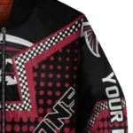 customized atlanta falcons star burst red bomber jacket best selling