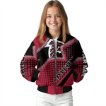 customized atlanta falcons star burst red bomber jacket best selling