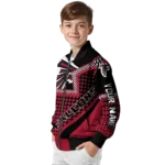 customized atlanta falcons star burst red bomber jacket best selling