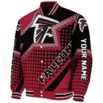 customized atlanta falcons star burst red varsity jacket best selling.webp