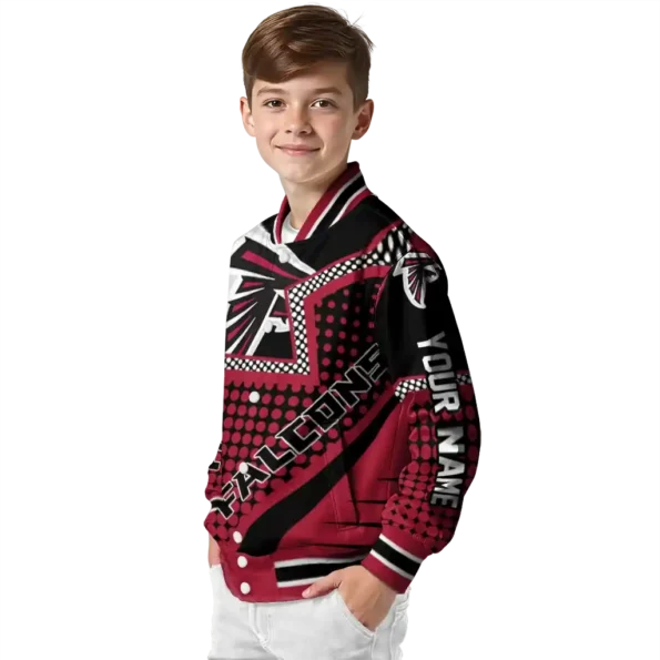 customized atlanta falcons star burst red varsity jacket trendy.webp