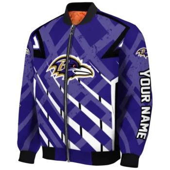 customized baltimore ravens chevron angles purple bomber jacket best selling