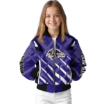 customized baltimore ravens chevron angles purple bomber jacket best selling