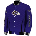customized baltimore ravens chevron arrow purple varsity jacket best selling.webp