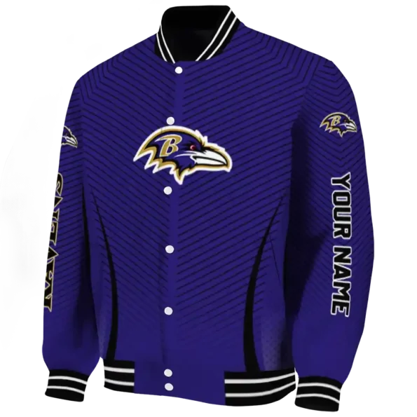 customized baltimore ravens chevron arrow purple varsity jacket best selling.webp