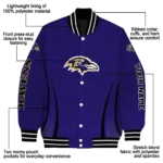 customized baltimore ravens chevron arrow purple varsity jacket best selling.webp