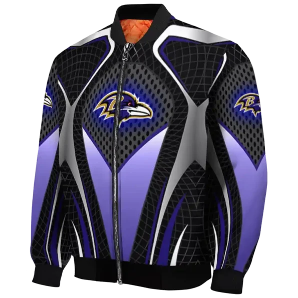 customized baltimore ravens mesh chest black crocs black bomber jacket best selling