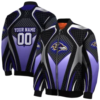 customized baltimore ravens mesh chest black crocs black bomber jacket fashion forward