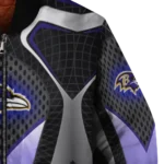 customized baltimore ravens mesh chest black crocs black bomber jacket best selling