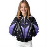 customized baltimore ravens mesh chest black crocs black bomber jacket best selling