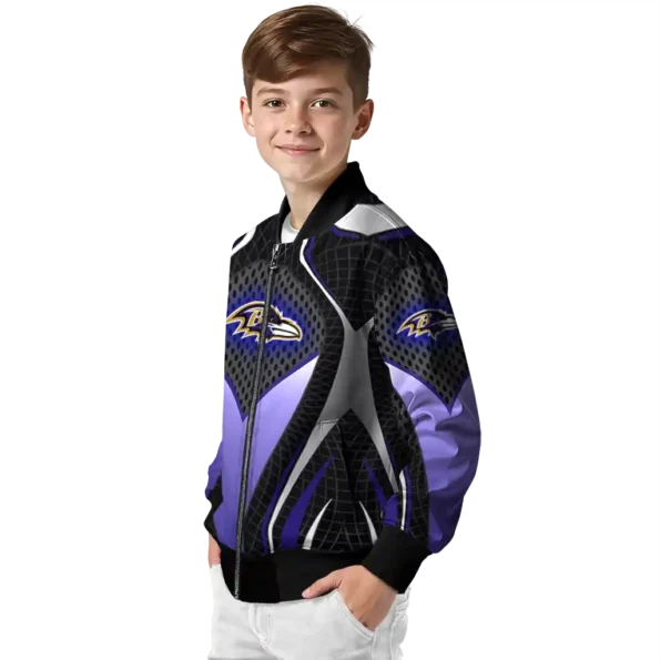 customized baltimore ravens mesh chest black crocs black bomber jacket trendy