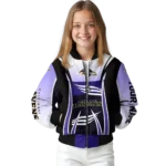 customized baltimore ravens mesh effect purple black bomber jacket best selling