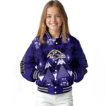 customized baltimore ravens pyramid shapes purple varsity jacket best selling.webp