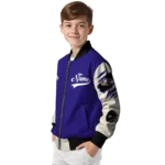 customized baltimore ravens razorback outline purple nude bomber jacket best selling