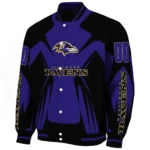 customized baltimore ravens spider mark purple black crocs varsity jacket best selling.webp