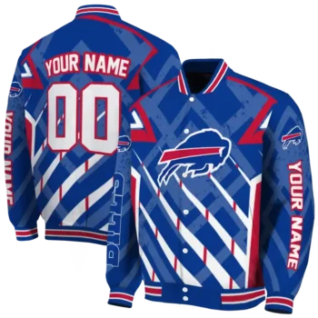 customized buffalo bills chevron angles blue varsity jacket fashion forward.webp