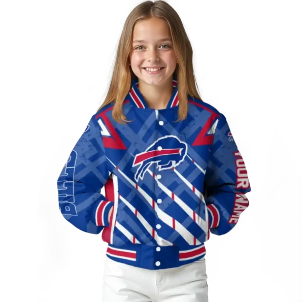 customized buffalo bills chevron angles blue varsity jacket top rated.webp