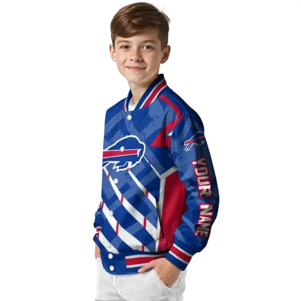 customized buffalo bills chevron angles blue varsity jacket trendy.webp