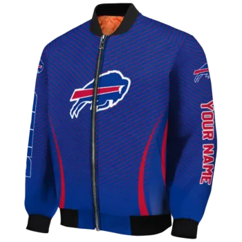 customized buffalo bills chevron arrow blue bomber jacket best selling