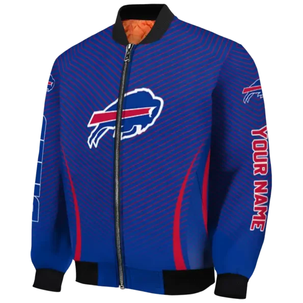 customized buffalo bills chevron arrow blue bomber jacket best selling
