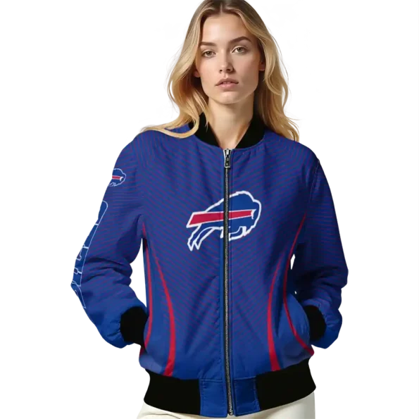 customized buffalo bills chevron arrow blue bomber jacket latest model