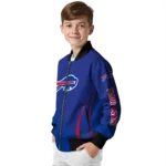 customized buffalo bills chevron arrow blue bomber jacket best selling