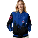 customized buffalo bills flame border blue black varsity jacket best selling.webp